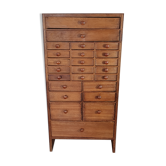 Sewing cabinet 24 drawers and set of buttons 60x30x24 cm SB