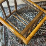 Vintage rattan coffee table