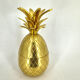 Vintage brass pineapple ice bucket, 1970s