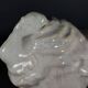 Art Deco ceramic animal sculpture, White Turkey, circa 1930