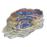 Empty vintage pocket in iridescent glass