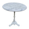 Round bistro table with cast iron foot 1900