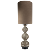 Free form bubbly wavy ceramic table lamp by Kaiser Leuchten, Germany 1960s