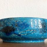 Fish pottery bowl by Aldo Londi for Bitossi, Italy, 1960s.