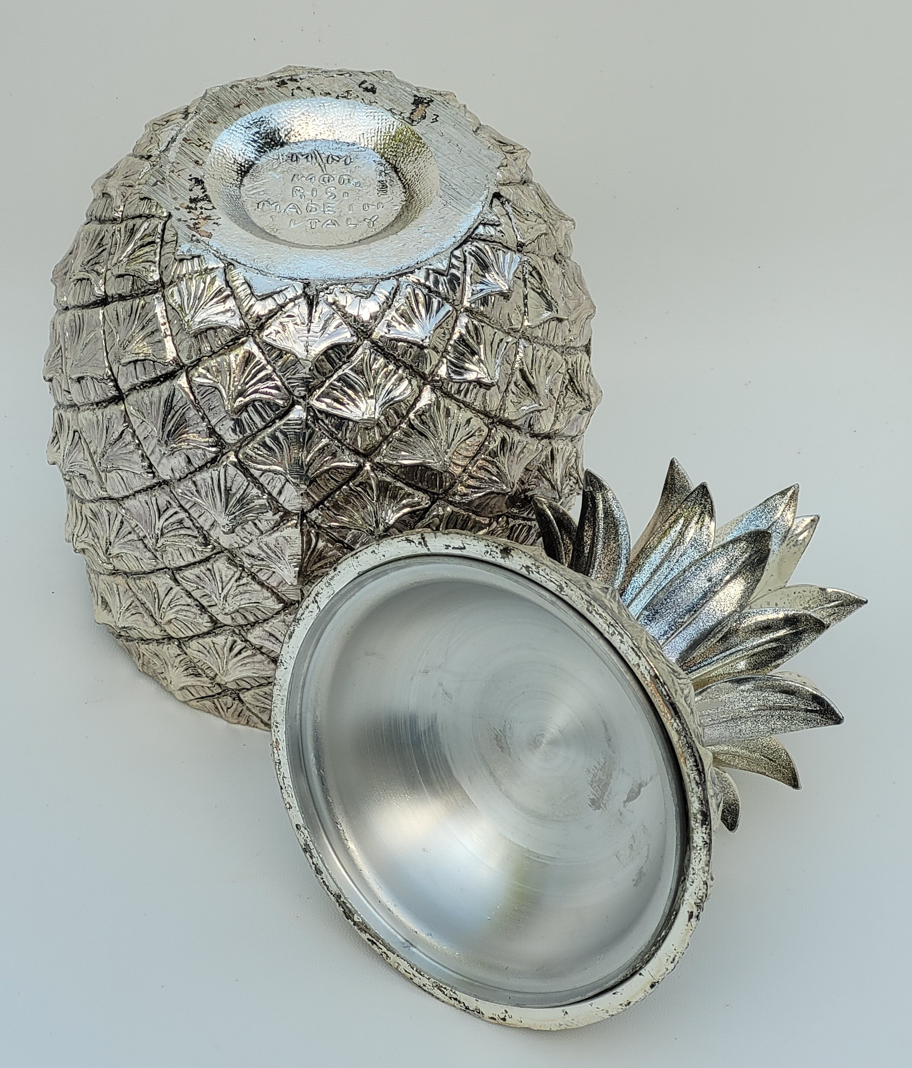 Vintage pineapple ice bucket by Mauro Manetti, 1970