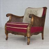 1930s, Danish armchair, furniture velour, ash wood.