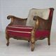1930s, Danish armchair, furniture velour, ash wood.