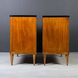 Set of 2 Identical Biedermeier Chests of Drawers, Germany, 19th Century, Wa