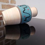 Vase West Germany 523-18 turquoise années 1950