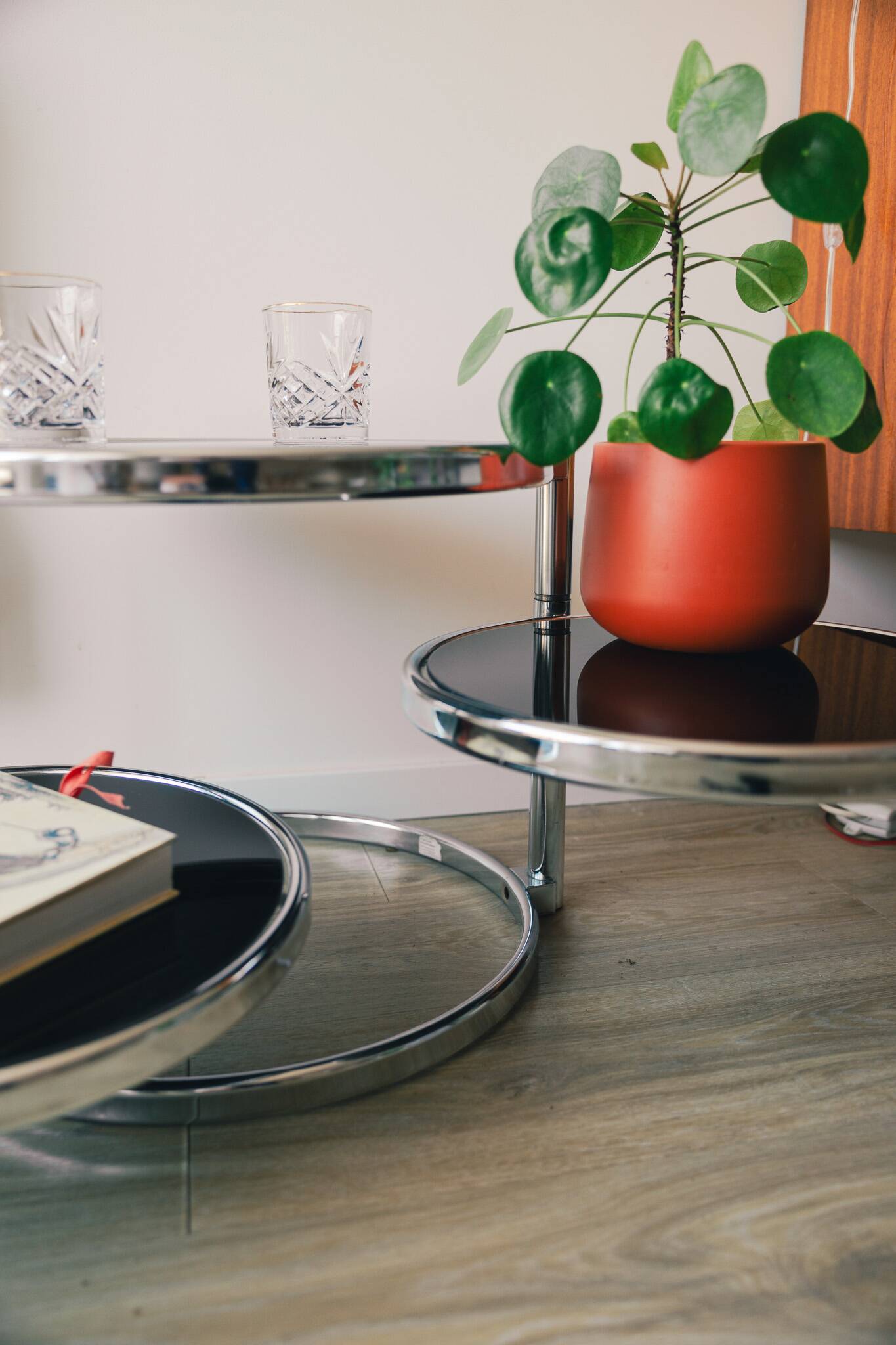 1970s three-tier coffee table