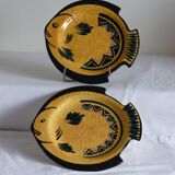 2 fish plates, St Jean Bretagne.