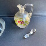 Non-selfish night service - art nouveau - hand-decorated satin blown crystal