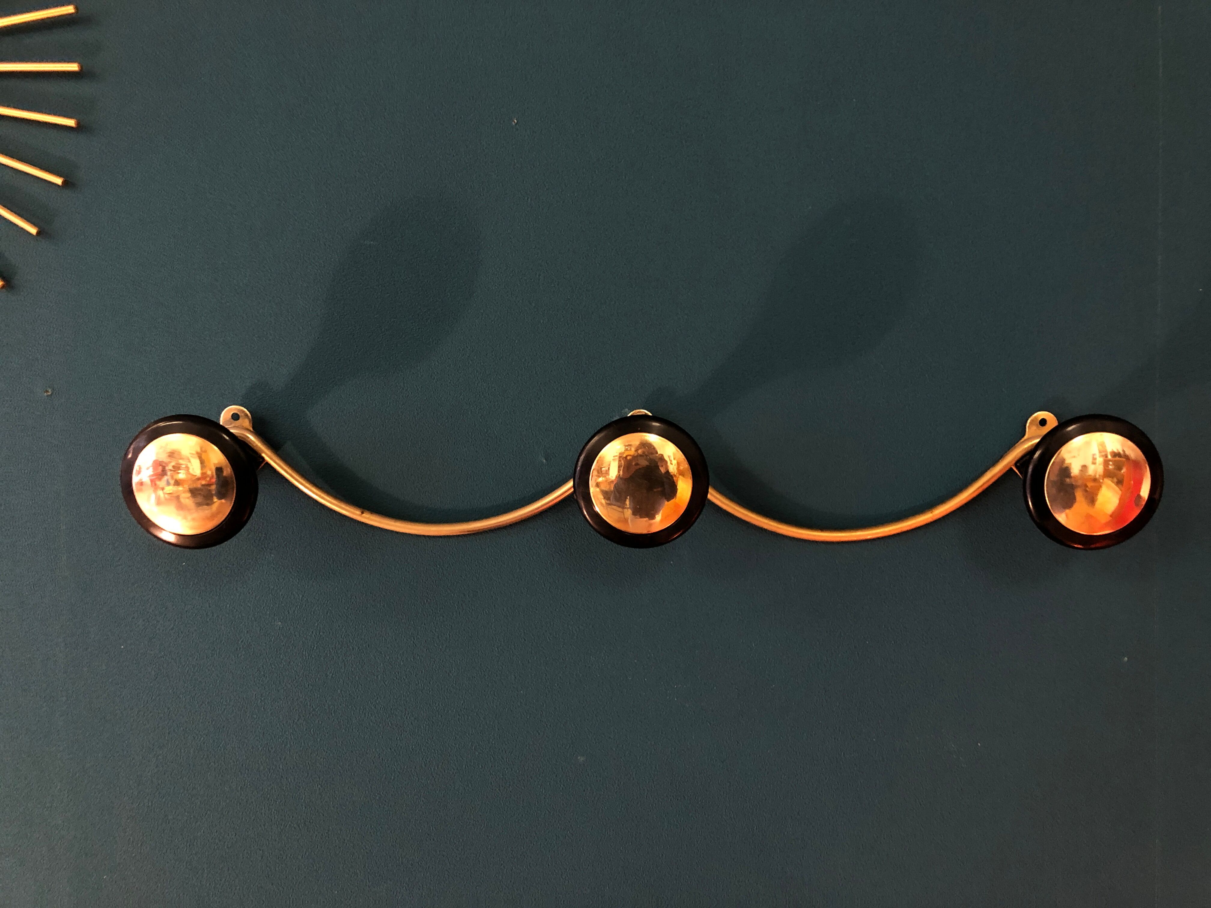 Golden coat rack
