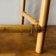 Vintage bamboo and smoked glass side table - end table