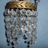 Petit lustre  "Rivière de diamants" en cristal blanc