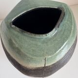 Vase céramique émaillée signé