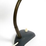 Small 1950s table lamp with metal gooseneck from Gebrüder Cosack Germany