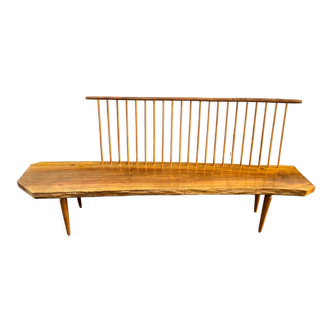 conoid bench in American walnut