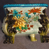 Théodore Deck 19th century glazed earthenware planter
