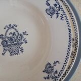 4 soup plates of iron earth mismatched
