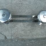 Wall coat rack 2 hooks in chromed metal