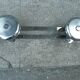 Wall coat rack 2 hooks in chromed metal