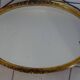 large old oval golden mirror 84x51cm