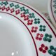 6 vintage flat plates from Céranord St Amand
