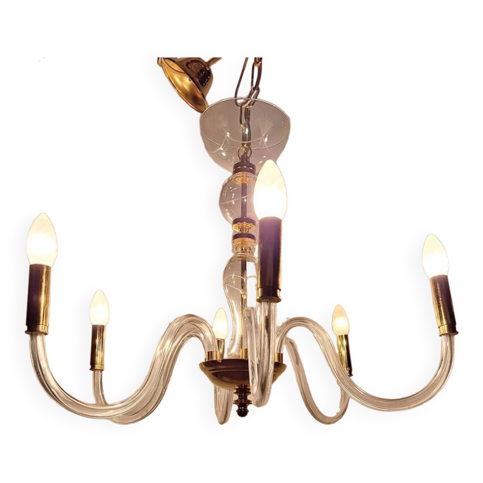 Murano chandelier 6 arms de mayo