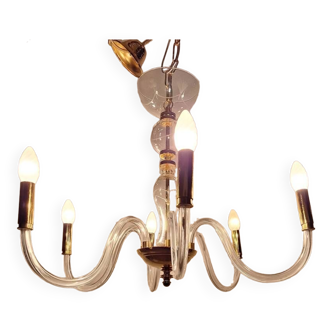 Murano chandelier 6 arms de mayo