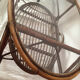 Table basse rotin vintage forme ovale