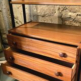 Vintage Italian modular teak bookcase, 1960s