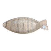 Antique glass ramekin in the shape of a fish.