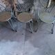 Garden furniture in iron