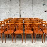 Set of 32 vintage bistro chairs