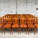 Set of 32 vintage bistro chairs