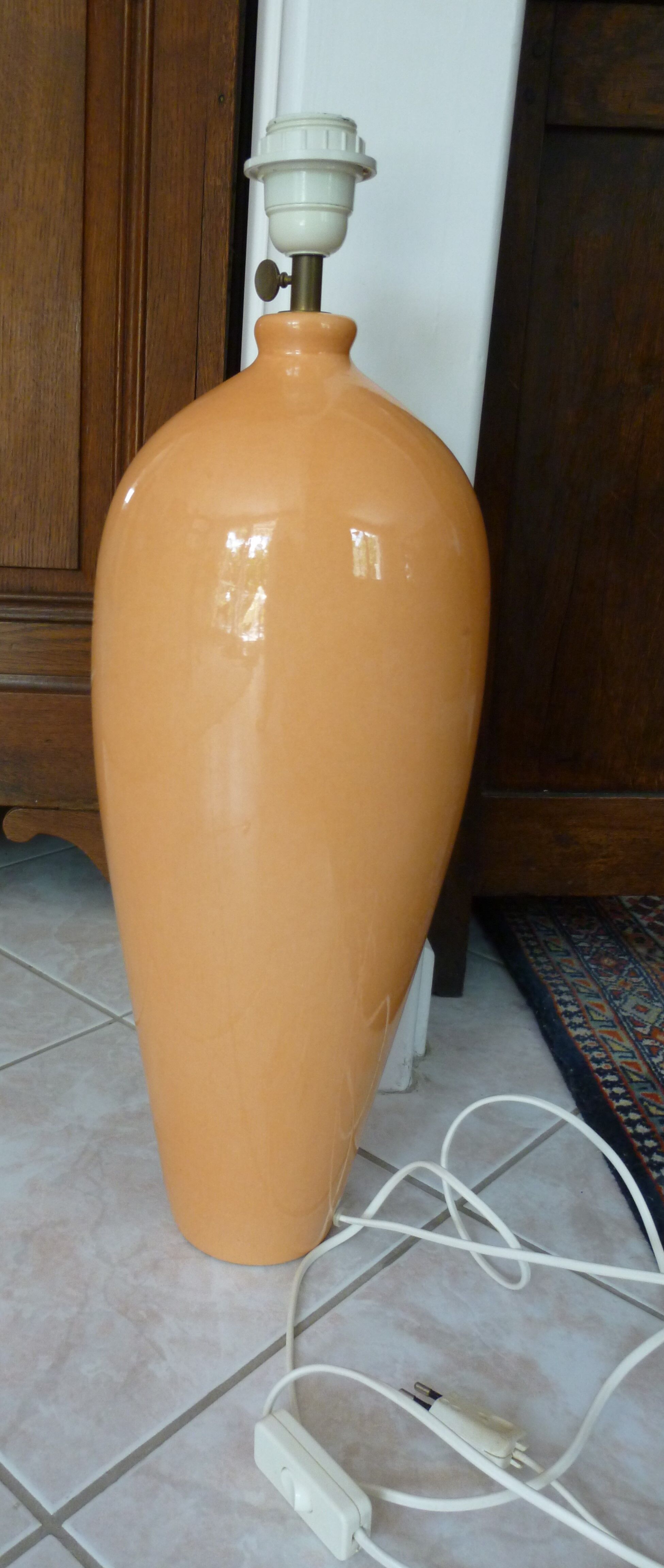 Lamp Kostka cracked ceramic