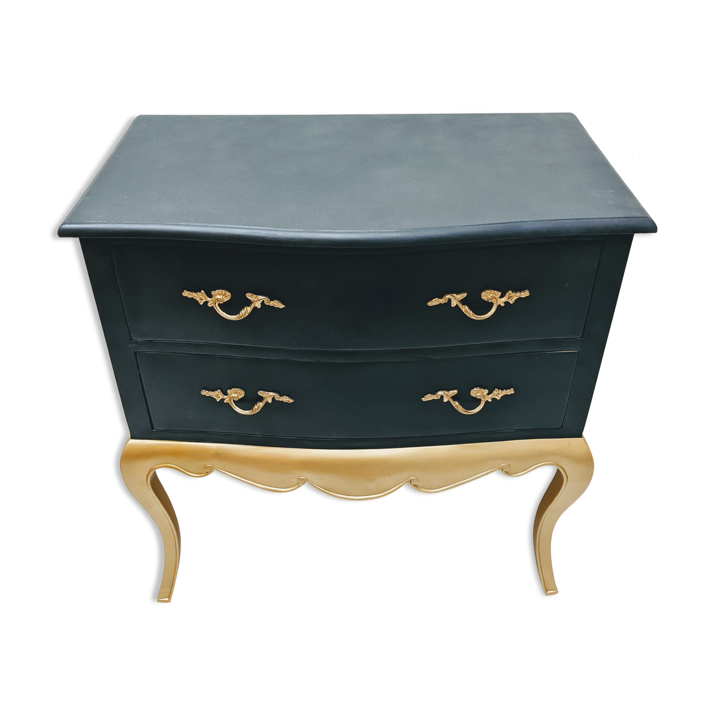 Commode vintage en bois relookée