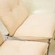 Beige armchair with chrome frame (1 of 2), Italy, 1980s