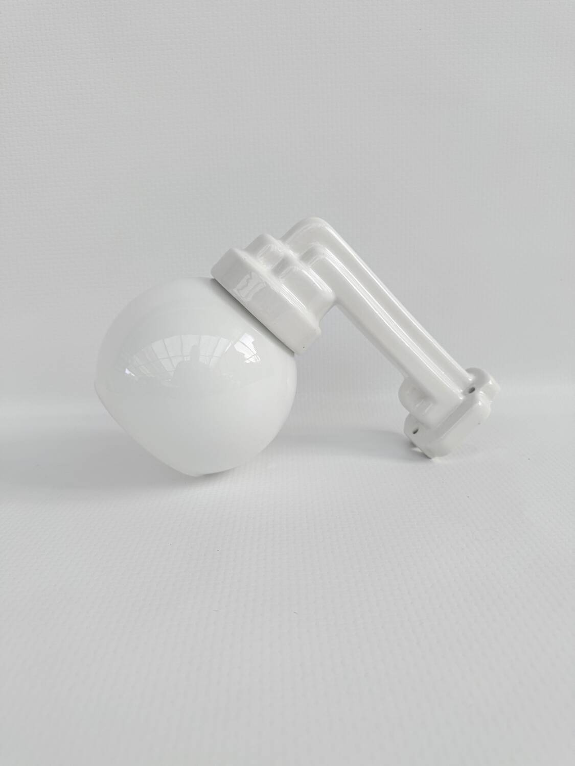 Antique art deco porcelain wall light