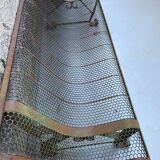 Banc de jardin métal perforé rené malaval 1950/60