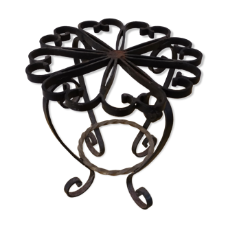 Wrought iron plant holder