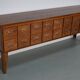 Vintage Dutch Oak Apothecary Sideboard / Filing Cabinet, 1950s