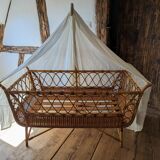 Rattan cot