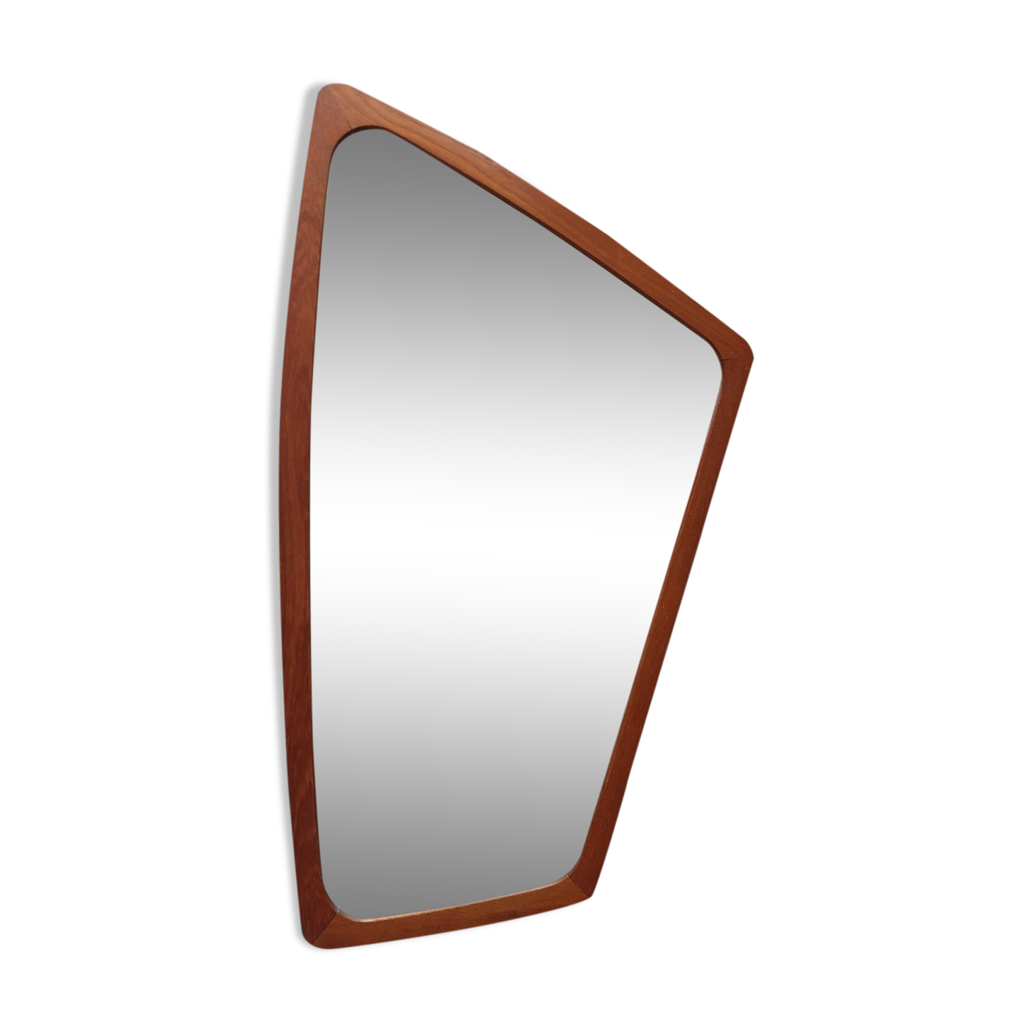 Miroir en teck asymétrique danois