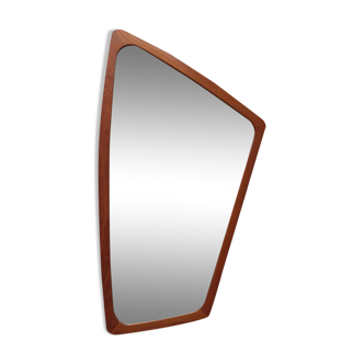 Miroir en teck asymétrique danois