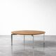 Vintage Mid-Century Scandinavian Modern Round Trippo Table
