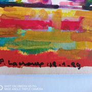 Pierre Lacroux (1909-1993) Gouache on paper 24 x 32 cm - dated 1989