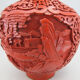 Chinese vase in red lacquer