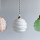Pink opaline globe hanging